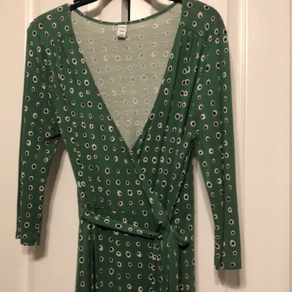 Medium Green Old Navy Wrap Dress - Picture 4 of 5